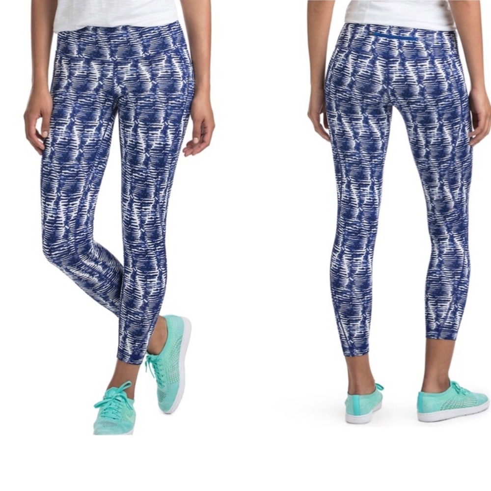 Vineyard Vines Watercolor Lines Printed Performance Leggings